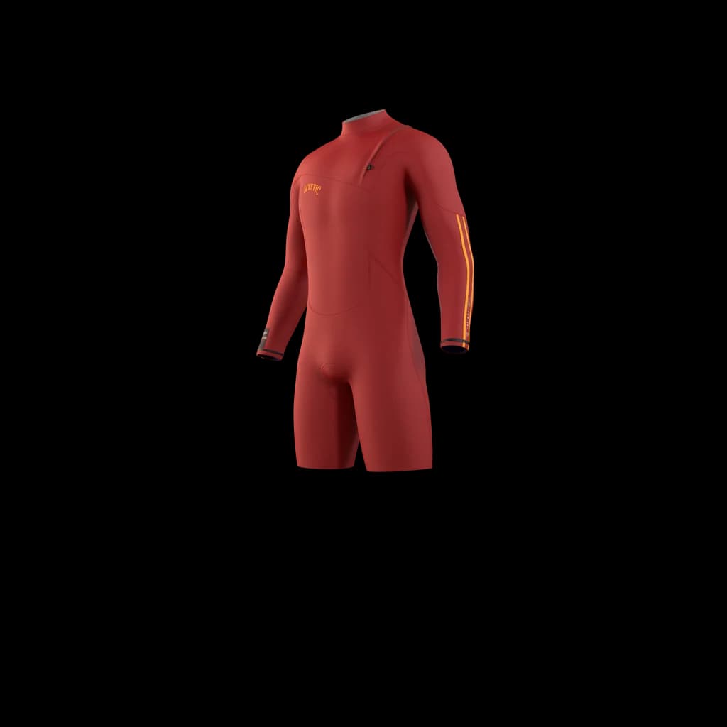 Mystic - The One Longarm Shorty 3/2mm Zipfree - Red (image 1 of 10)